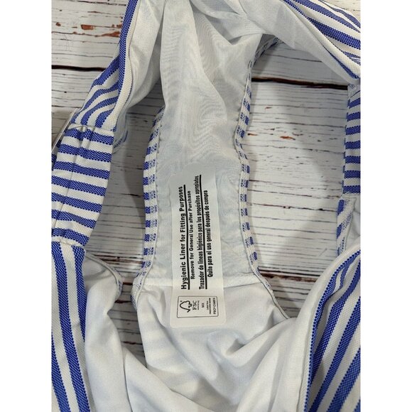 NEW Time and Tru Bikini Womens Plus Size 3X Swim Top & Bottoms Set Blue Stripes - Picture 11 of 16